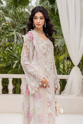Restocked/Maria B Chiffon 25/MPC-25-101/Off White