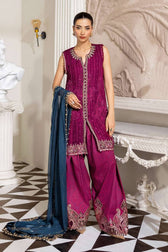 Restocked/Maria B Chiffon 25/MPC-25-102/Plum