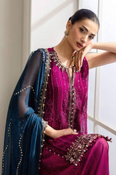 Restocked/Maria B Chiffon 25/MPC-25-102/Plum