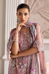 Restocked/Maria B Chiffon 25/MPC-25-105/Tea Pink