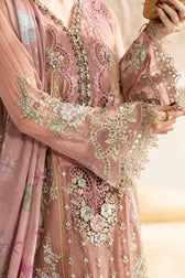 Restocked/Maria B Chiffon 25/MPC-25-105/Tea Pink