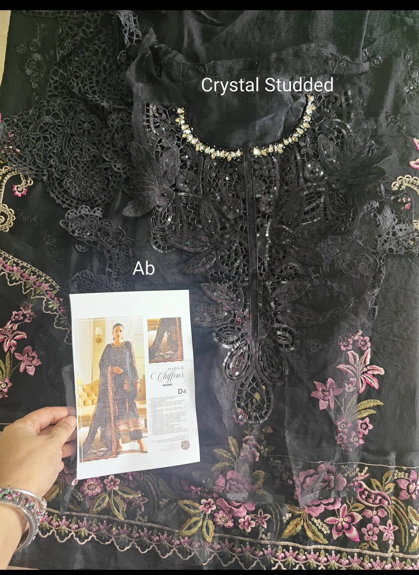 Maria B Chiffon open pics Open Pic/Maria B Chiffon 25/MPC-25-104/Black