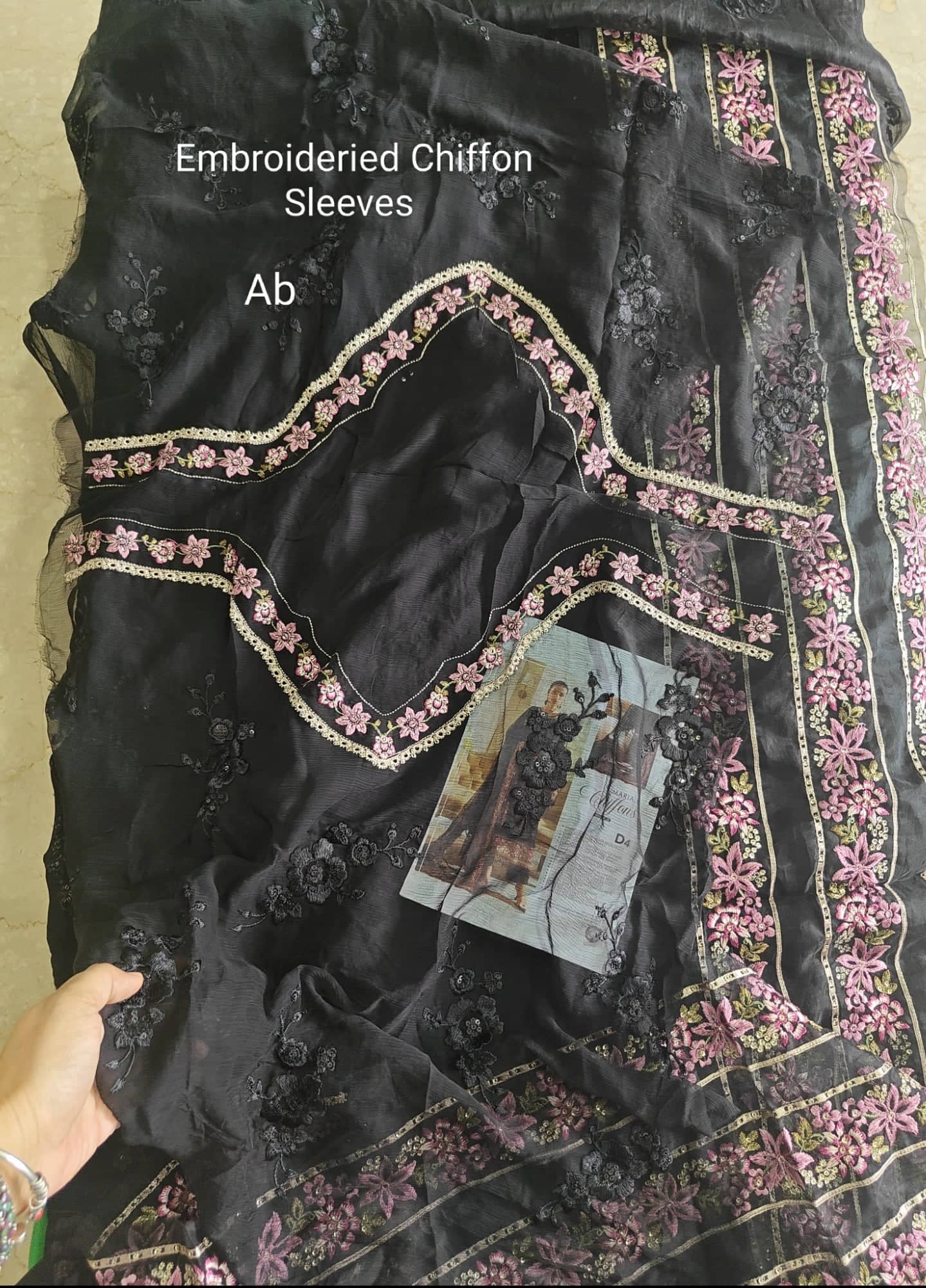 Maria B Chiffon open pics Open Pic/Maria B Chiffon 25/MPC-25-104/Black