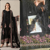 Sale!!Open Pic/Maria B Chiffon/MPC-25-104/Black