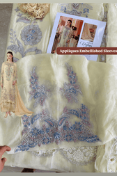 Sale‼️Open Pic/Maria B Chiffon/ Royal Tea Affair/08/Pastel Sunshine/Lime Yellow