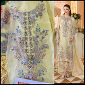 Sale‼️Open Pic/Maria B Chiffon/ Royal Tea Affair/08/Pastel Sunshine/Lime Yellow