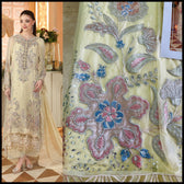 Sale‼️Open Pic/Maria B Chiffon/ Royal Tea Affair/08/Pastel Sunshine/Lime Yellow
