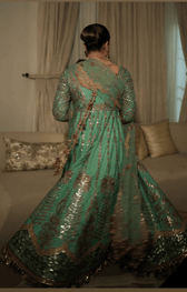 Spotted in Hussain Rehar Doll House Wedding/Zeenat/Aqua Blue