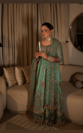 Spotted in Hussain Rehar Doll House Wedding/Zeenat/Aqua Blue