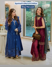 Spotted in Maria B Chiffon 25/MPC-25-102/Plum
