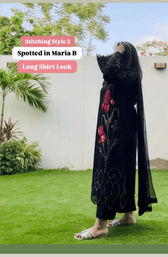 Spotted in Sale‼️Maria B Eid Lawn 26/Vol 2/D-10/Black