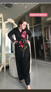 Spotted in Sale‼️Maria B Eid Lawn 26/Vol 2/D-10/Black