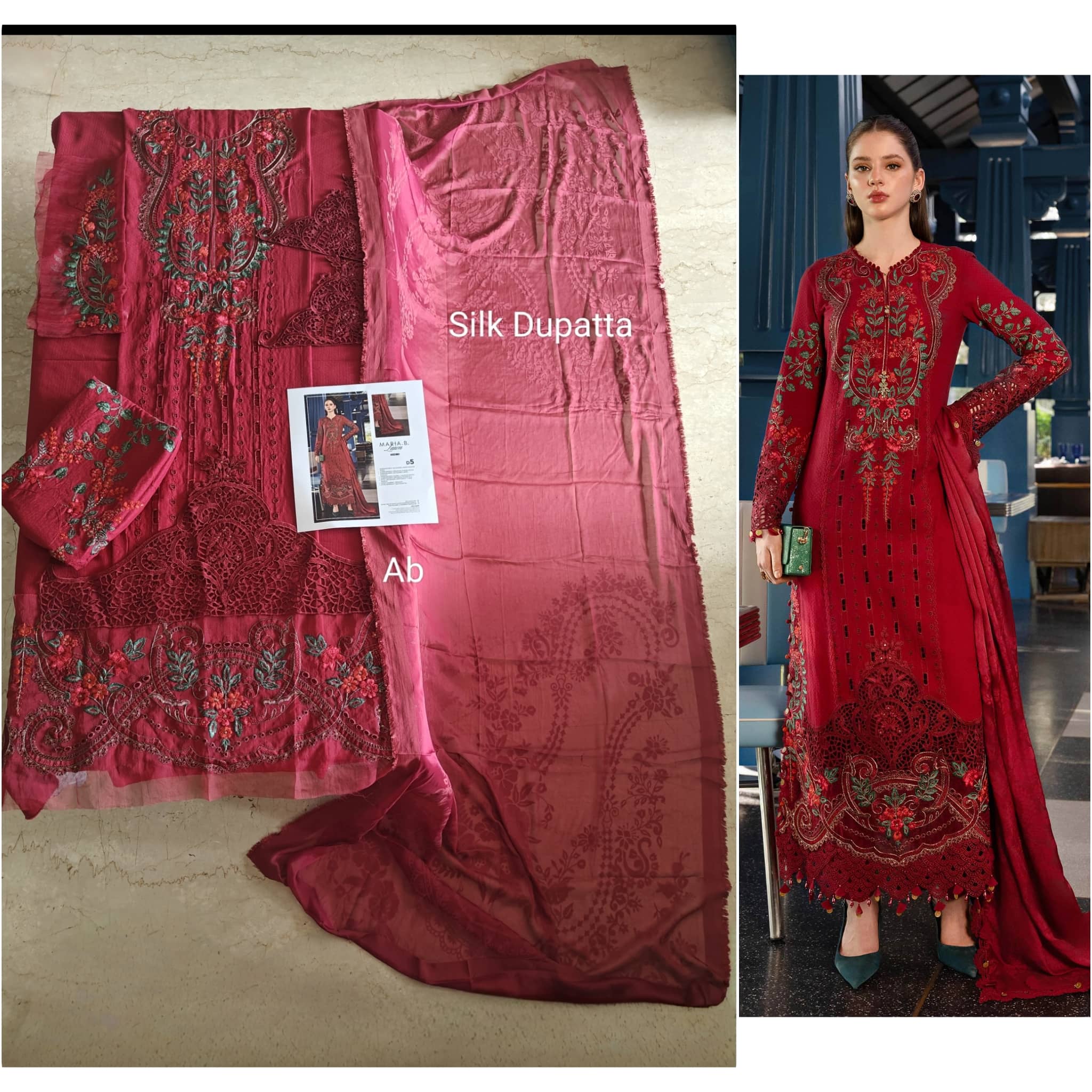 Open Open Pic/Maria B Eid Lawn 26/Vol 2/D-05/Red