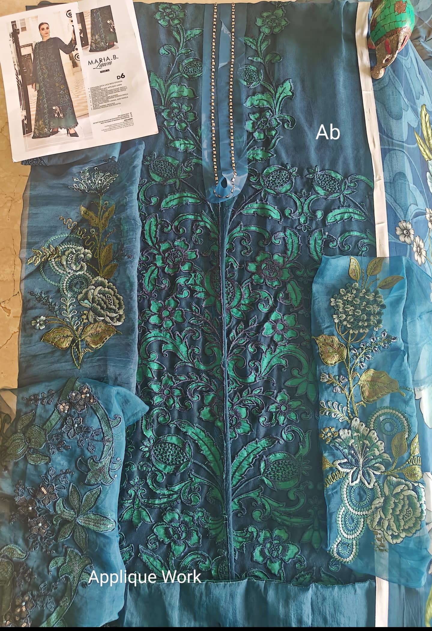Open Open Pic/Sale‼️Maria B Eid Lawn 26/Vol 2/D-06/Sea Green