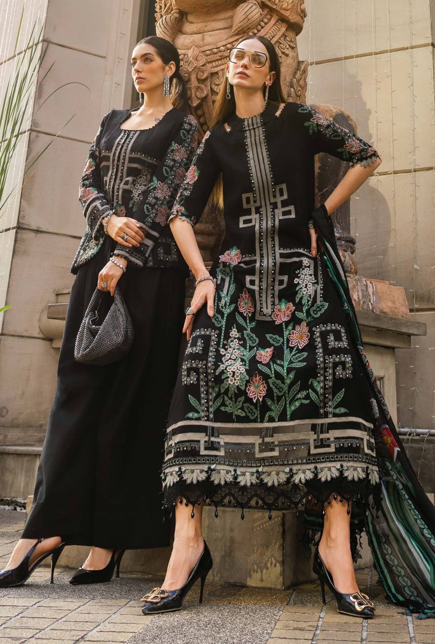Open Open Pic/Sale‼️Maria B Eid Lawn 26/Vol 2/D-11/Black