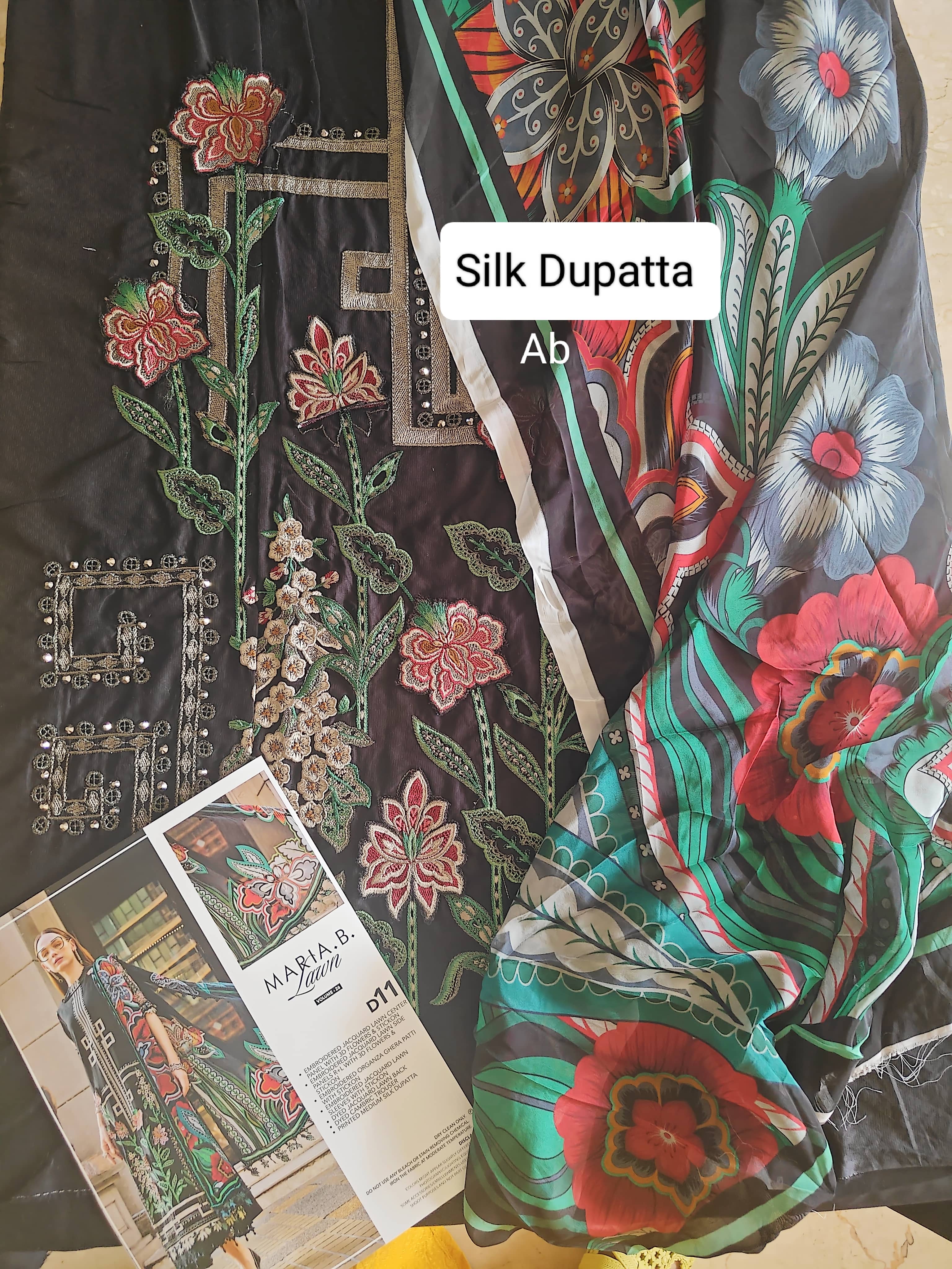Open Open Pic/Sale‼️Maria B Eid Lawn 26/Vol 2/D-11/Black