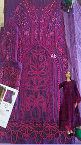 Open Pic/Hot🔥Sale ‼️Maria B Luxury Lawn 26/Vol 2/D-14/Purple