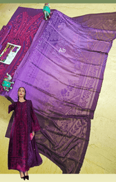 Open Pic/Hot🔥Sale ‼️Maria B Luxury Lawn 26/Vol 2/D-14/Purple