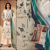Open Pic/Maria B Eid Lawn 26/9B/Off White/Silk Dupatta