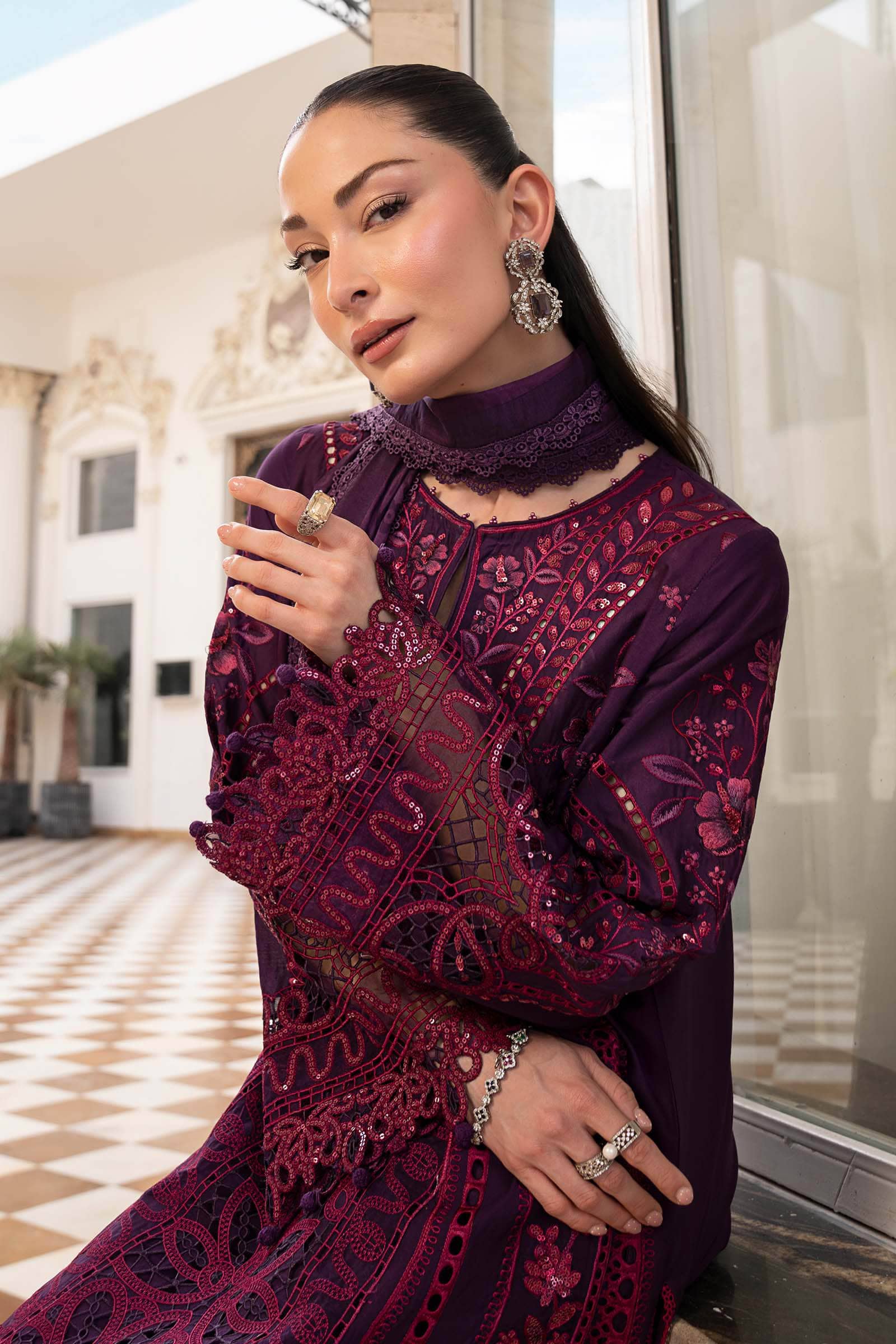Big Monsoon Sale ‼️Maria B Luxury Lawn 26/Vol 2/D-14/Purple