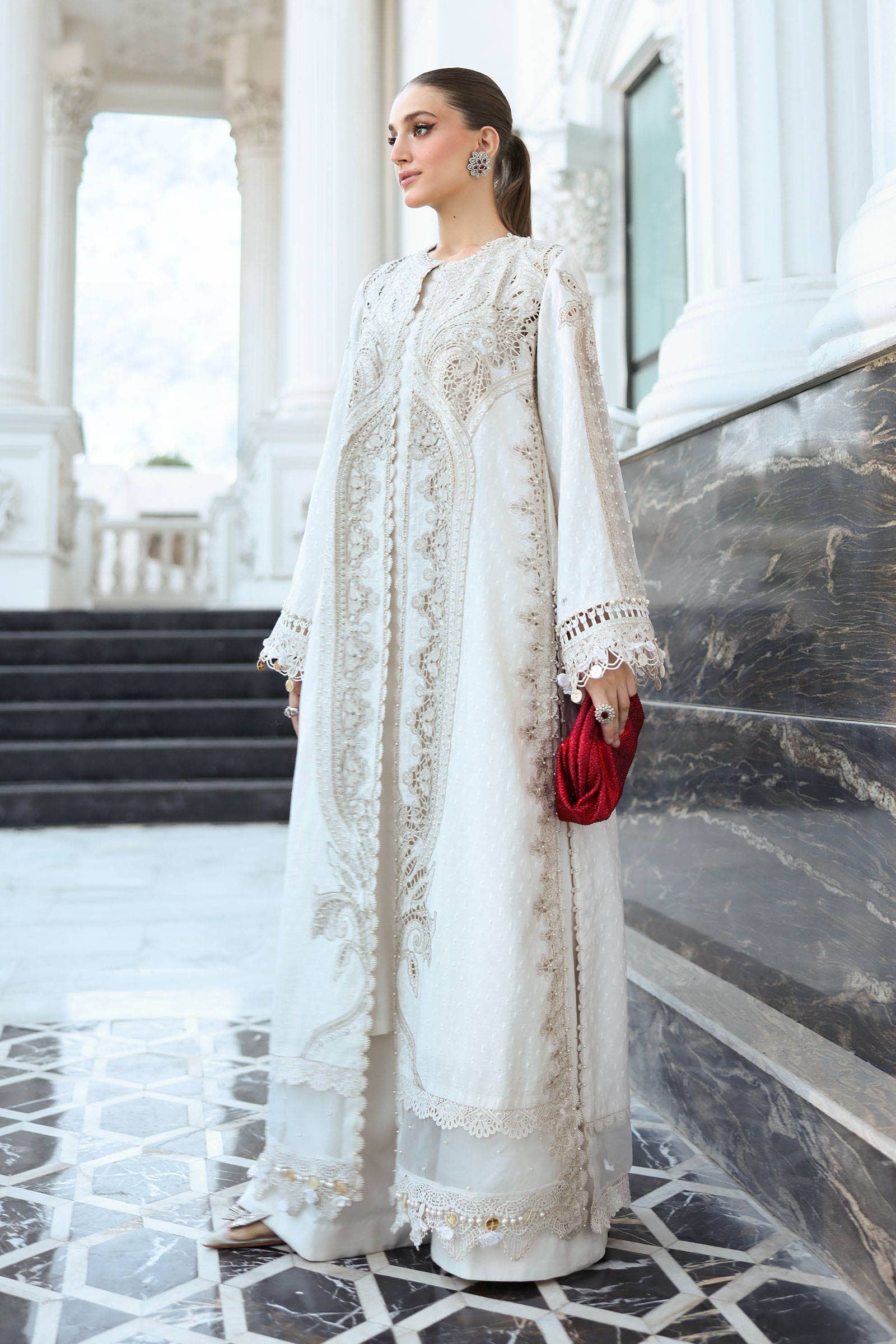 Restocked/Maria B Eid Lawn 26/Vol 2/D-01/Off White
