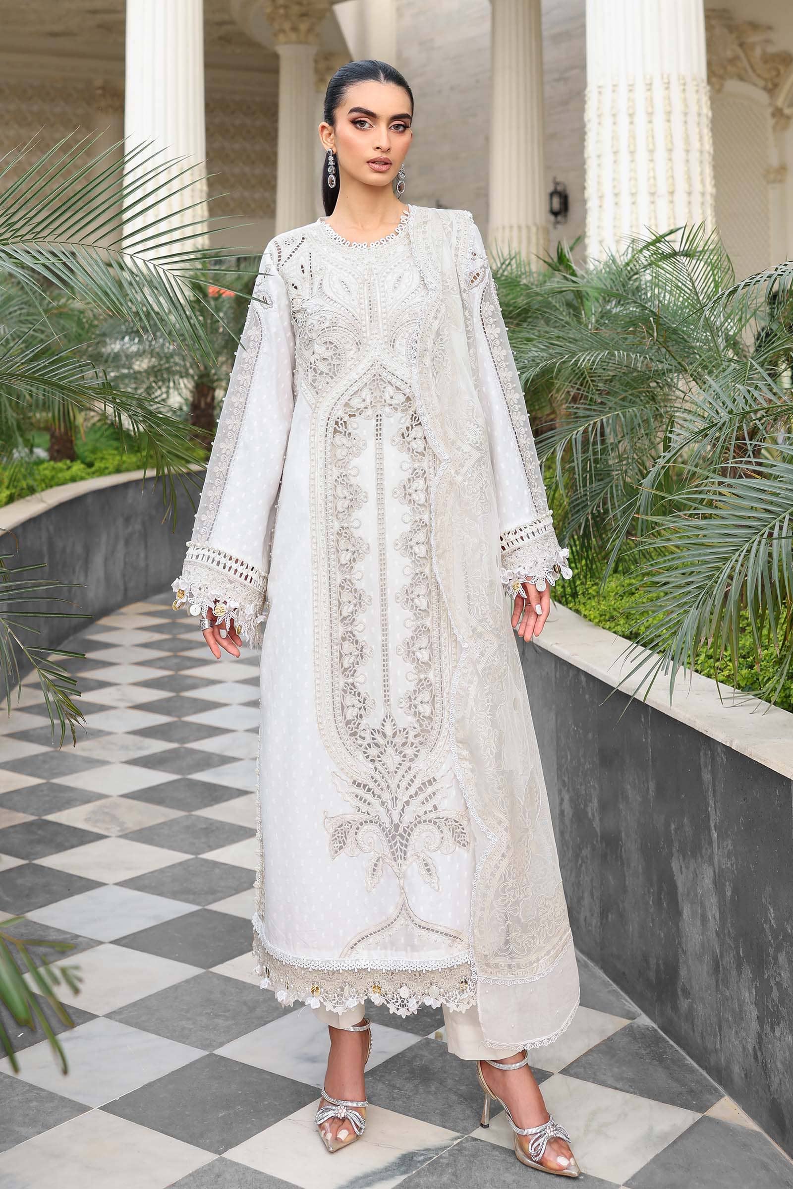 Restocked/Maria B Eid Lawn 26/Vol 2/D-01/Off White
