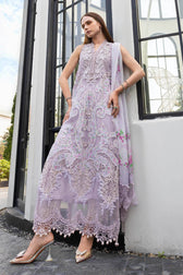 Hot🔥Seller/Maria B Luxury Lawn 26/Vol 2/D-12/Lilac