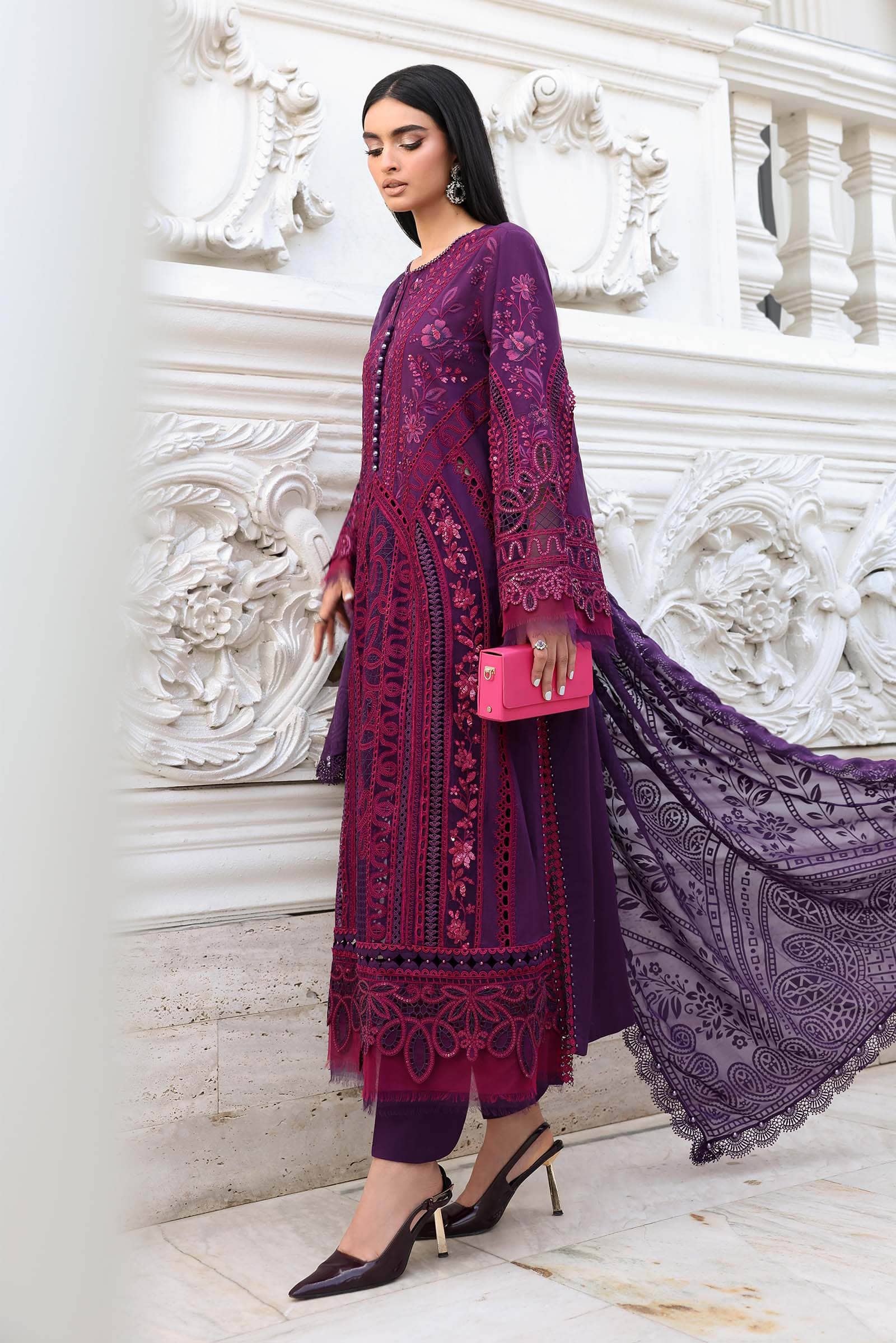 Restocked/Maria B Eid Lawn 26/Vol 2/D-14/Purple
