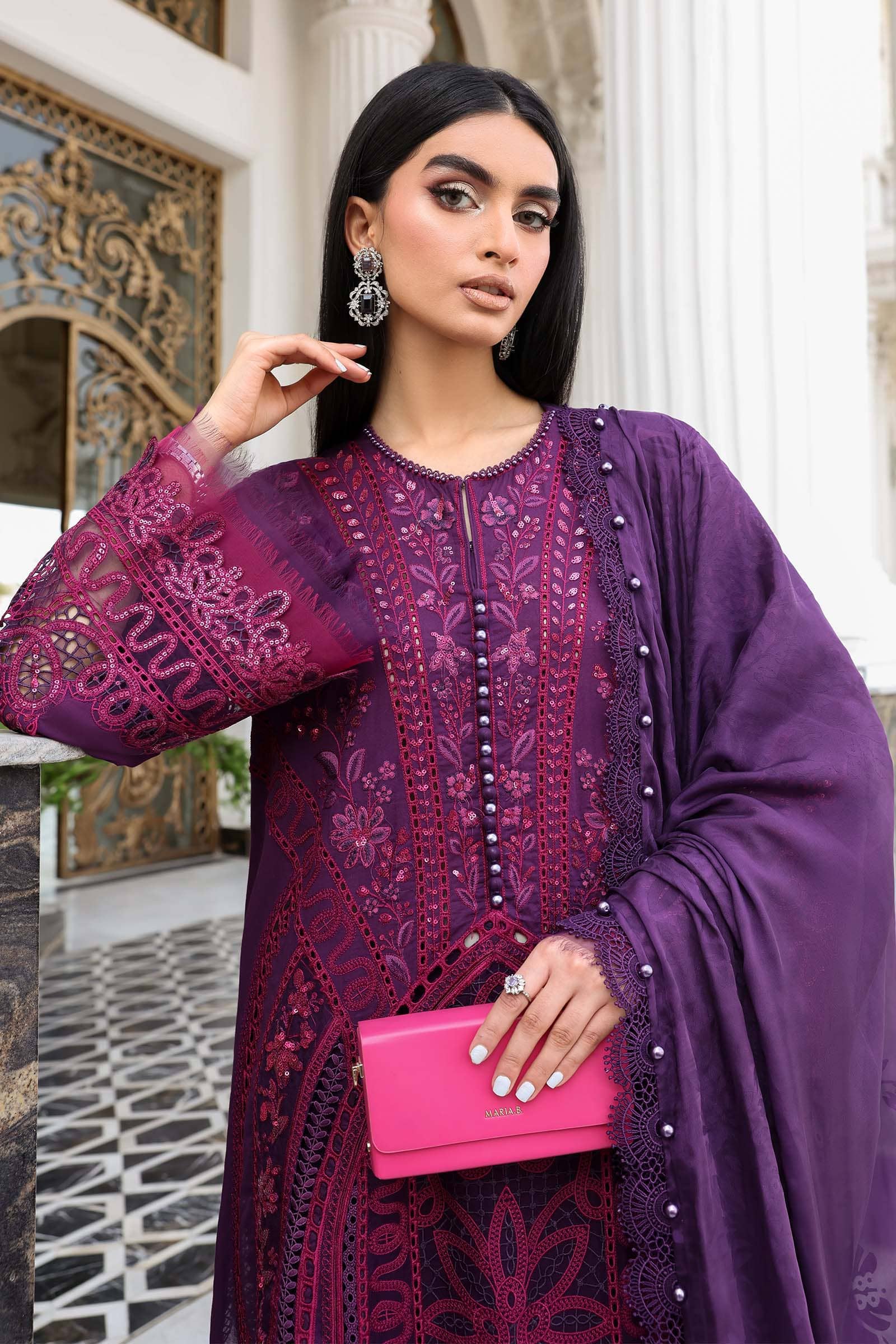 Restocked/Maria B Eid Lawn 26/Vol 2/D-14/Purple