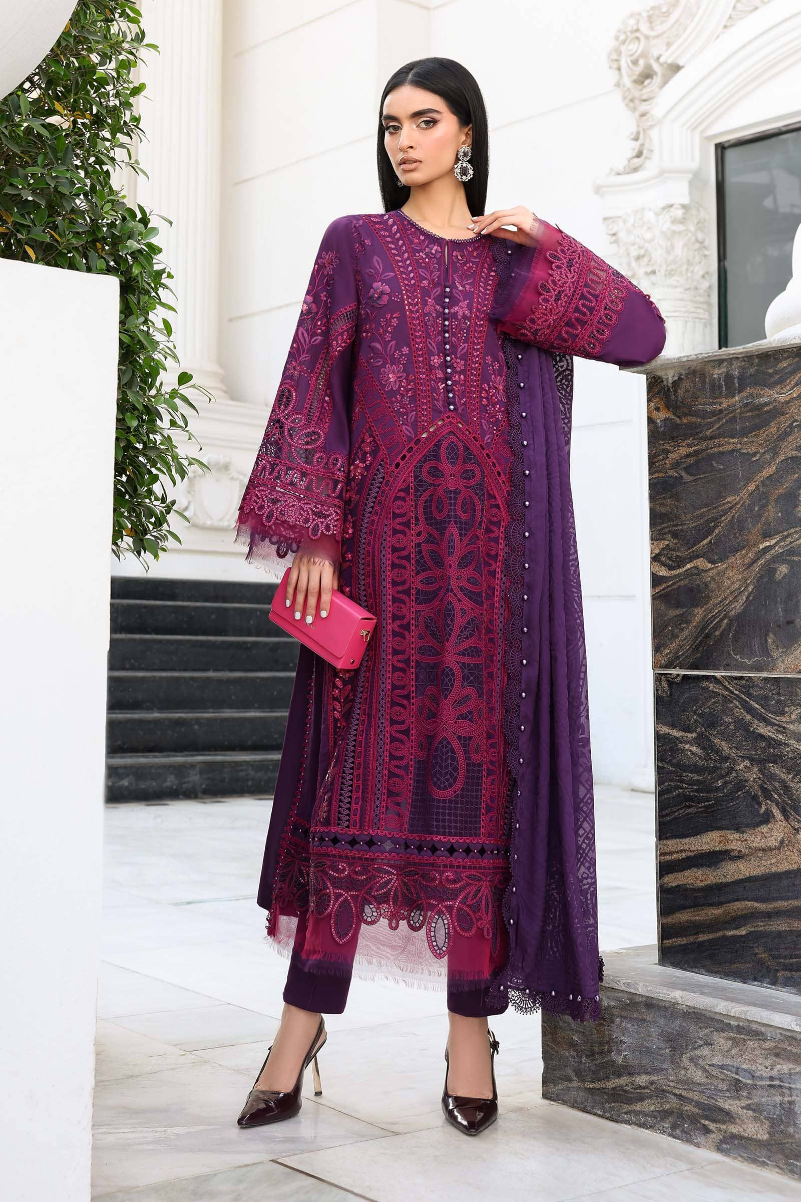 Restocked/Maria B Eid Lawn 26/Vol 2/D-14/Purple