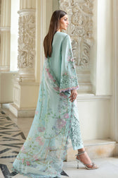 Hot🔥Seller/Maria B Luxury Lawn 26/Vol 2/D-15/Sky Blue