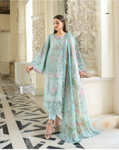 Monsoon Sale‼️Maria B Luxury Lawn 26/Vol 2/D-15/Sky Blue