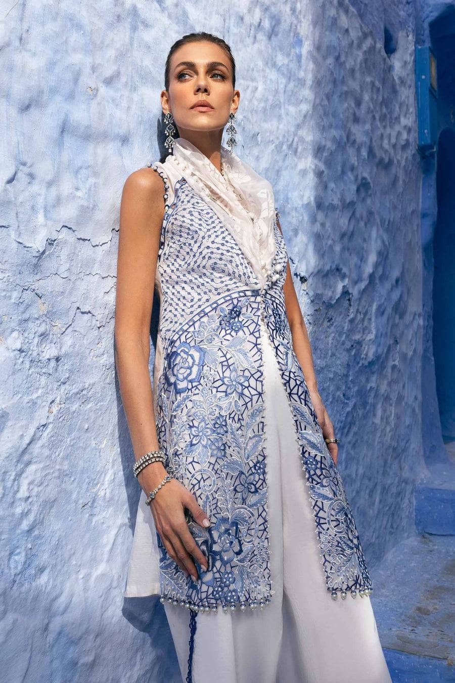 Maria B Lawn Pakistani Suit Restocked/Maria B Luxury Lawn 25/10A/White