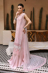 Maria B Lawn Pakistani Suit Restocked/Maria B Luxury Lawn 25/11A/Powder Pink