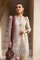 Maria B Lawn Pakistani Suit Restocked/Maria B Luxury Lawn 25/11B/Beige