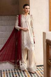 Maria B Lawn Pakistani Suit Restocked/Maria B Luxury Lawn 25/11B/Beige