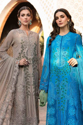 Maria B Lawn Pakistani Suit Restocked/Maria B Luxury Lawn 25/3B/Ferozi