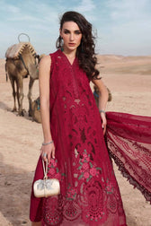 Maria B Lawn Pakistani Suit Restocked/Maria B Luxury Lawn 25/4A/Red