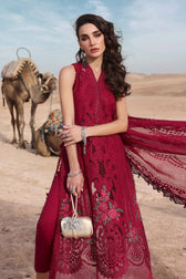 Maria B Lawn Pakistani Suit Restocked/Maria B Luxury Lawn 25/4A/Red