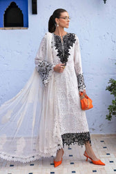 Maria B Lawn Pakistani Suit Restocked/Maria B Luxury Lawn 25/5A/Off White