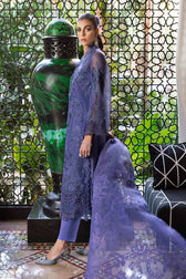 Maria B Lawn Pakistani Suit Restocked/Maria B Luxury Lawn 25/6B/Violet