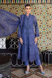 Maria B Lawn Pakistani Suit Restocked/Maria B Luxury Lawn 25/6B/Violet