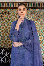Maria B Lawn Pakistani Suit Restocked/Maria B Luxury Lawn 25/6B/Violet