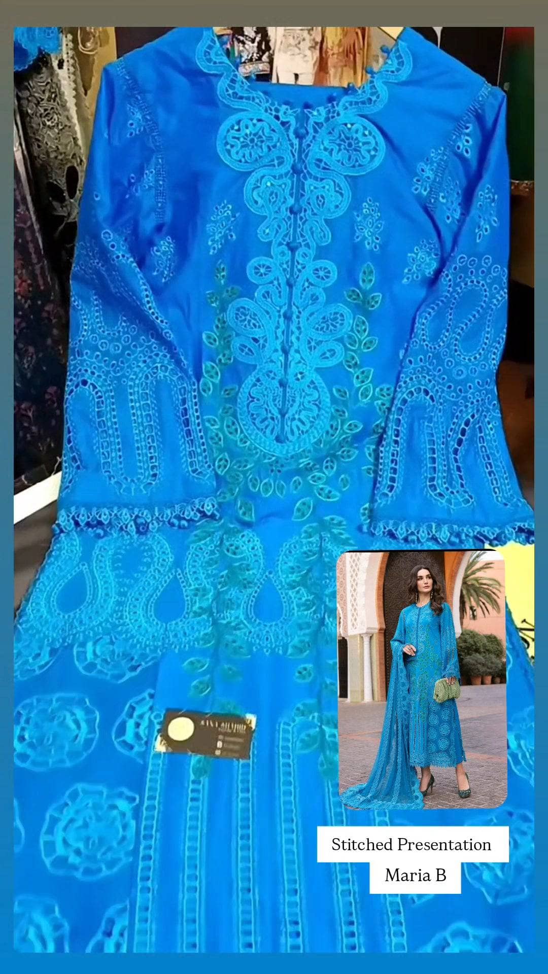 Stitched Look of Unstitched Maria B Luxury Lawn 25/3 B/Size - XL L M S