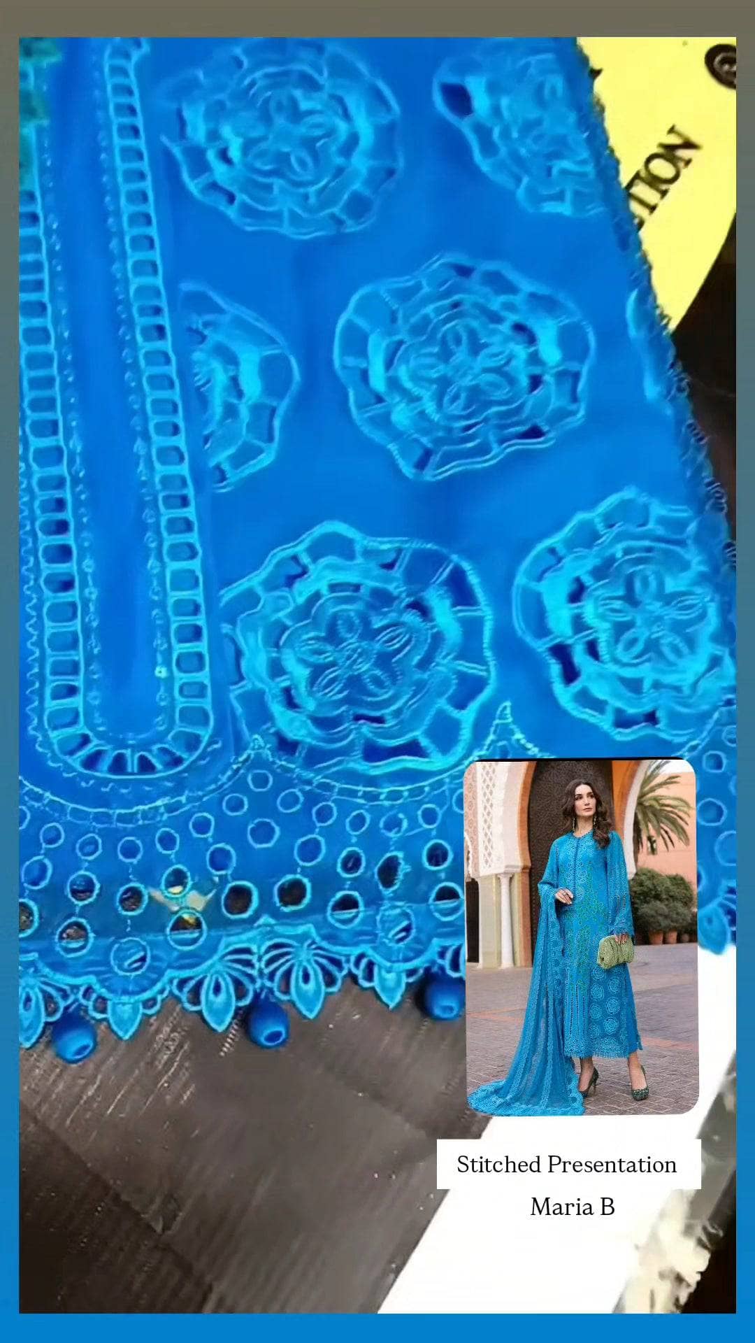 Stitched Look of Unstitched Maria B Luxury Lawn 25/3 B/Size - XL L M S