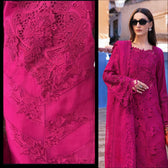 Stitched Look of Unstitched Maria B Luxury Lawn 25/8A/Fuchsia Pink/Size - XL L M S