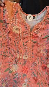 Stitched Look of Unstitched Maria B M Prints 25/8A/Size - XL L M S