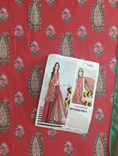 Maria B M Basics open pics Open Pic/Maria B M Basics/Vol 2/Linen/Red/10 A