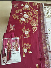 Open Pic/Maria B M Basics/Vol 2/Linen Suit/2B/Maroon