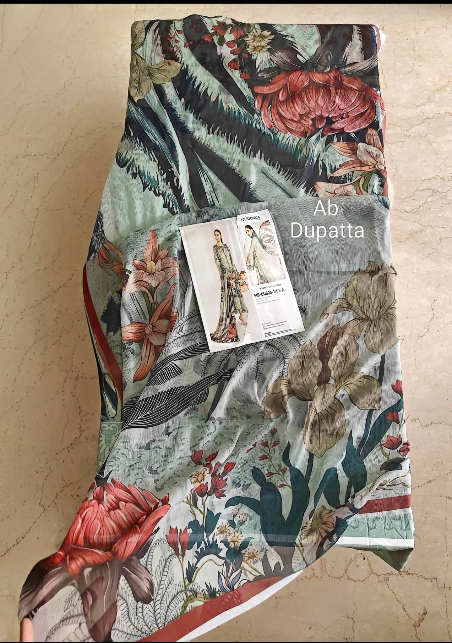 Open Pic/Maria B M Basics/Vol 2/Linen Suit/9A/Sage Green